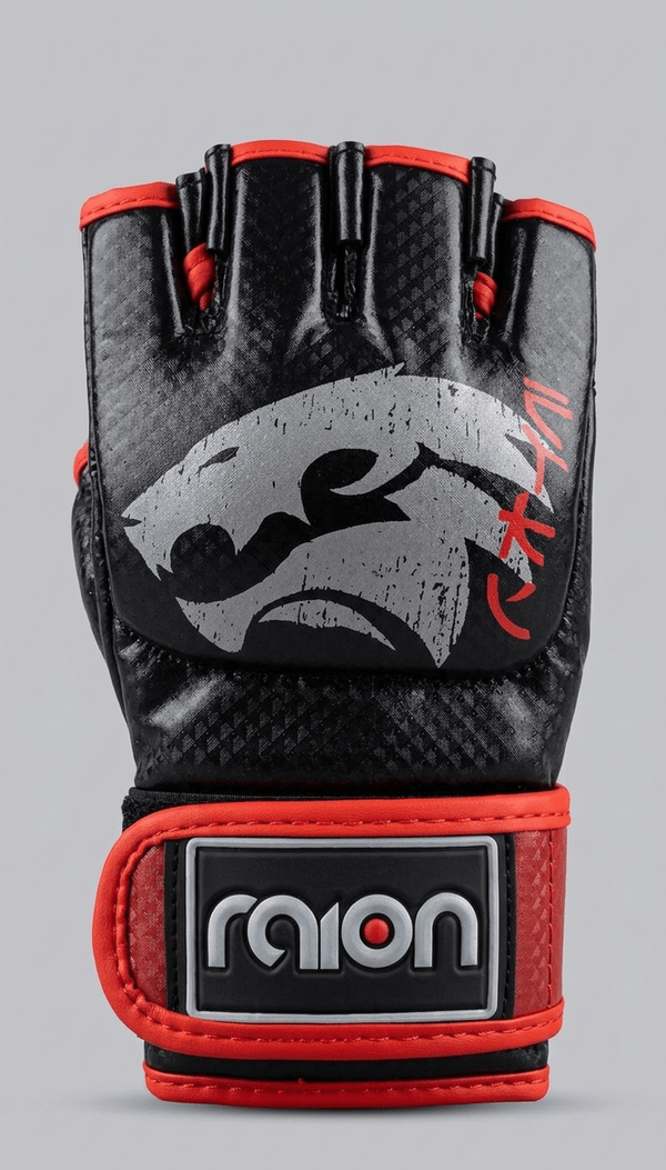 Raion Pro MMA Gloves - Black/Red