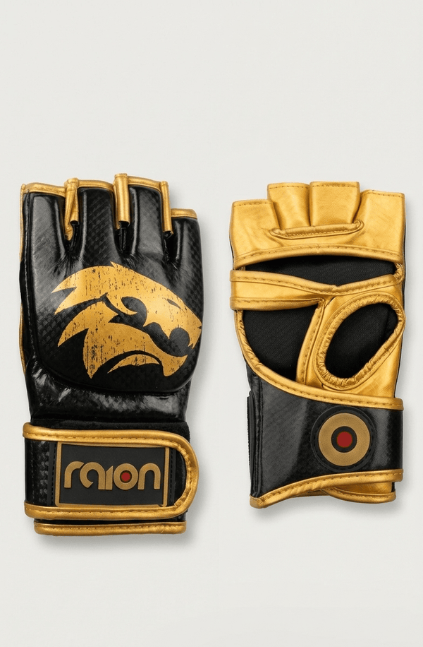 Raion Pro MMA Gloves - Black/Gold