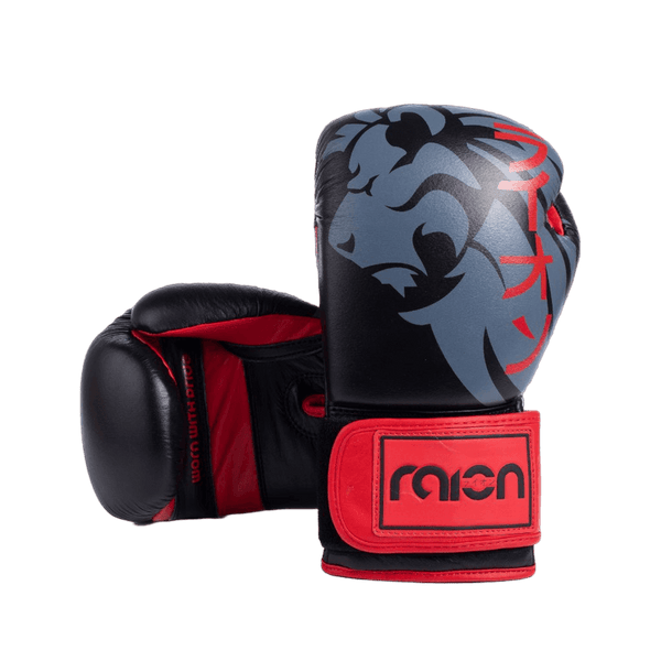 BOXING GLOVES-BLACK/RED - RAION