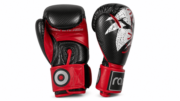 Raion Pro Boxing Gloves - Black/Red