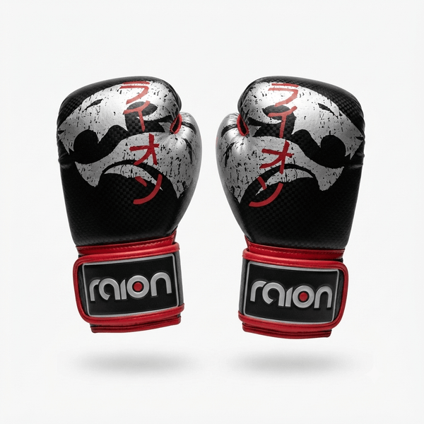 Raion Pro Boxing Gloves - Black/Red
