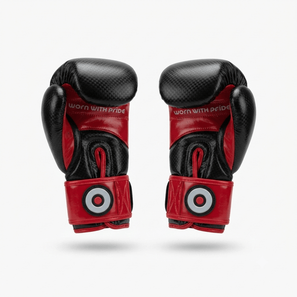 Raion Pro Boxing Gloves - Black/Red