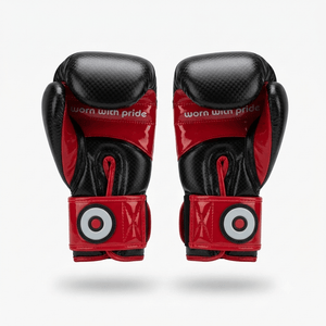 Raion Pro Boxing Gloves - Black/Red
