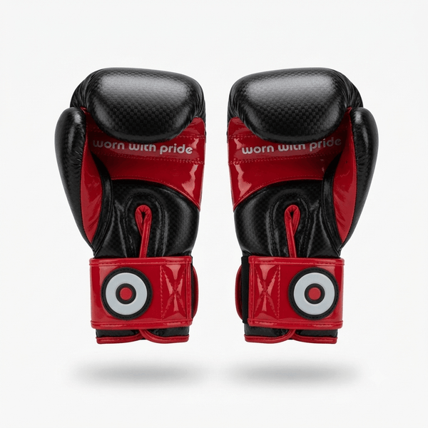 Raion Pro Boxing Gloves - Black/Red